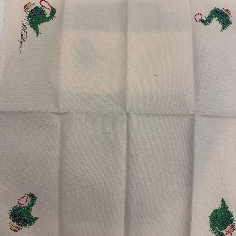 Colonial Williamsburg 17” cloth napkins, set of 2, Holiday Greenery
